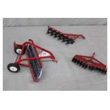 3pcs Ertl USA 1/16th Scale Trator Implements
