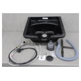 ABS Hairwash Sink With Hoses Unused