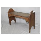 30" Long Arts & Crafts Wooden Bench