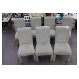 7pcs Fabric Covered Reception Area Chairs