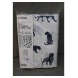 New Ursog Twin Size 2pc Animal Print Sheet Set