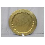 23" Diameter Solid Brass Serving Tray India