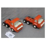 2pc 1970 Mini Tonka Cab Over Engine Tractors