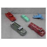 5pcs 1950s Midgetoy Die-Cast Vehicles