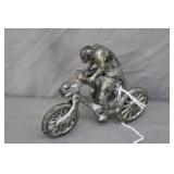 Antique Cast Iron Tricycle With Rider