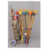 Vintage Sportcraft Croquet yard Game Set
