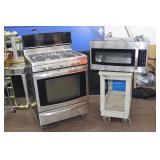 Matching Kenmore Gas Stove and Microwave