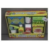New Melissa & Doug Wooden Fridge Food Set 9pc