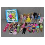 Lot 10pcs Various Barbie Dolls w/ Outfits & Accs