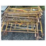 Sections of scaffolding
