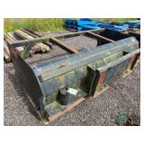 H&H 8ft push box for skid steer