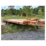2002 20ft deck with 5ft beaver tail tandem dually equipment trailer