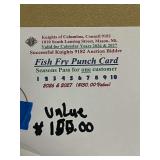 St. James K of C Fish Fry Punch Card