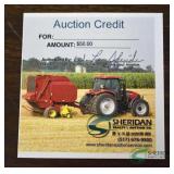 $50 Sheridan Realty & Auction Gift Certificate