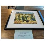 Buffalo Grazing in Black Hills of South Dakota