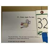 St. James Apple Pie Sale Credit for 3 Pies