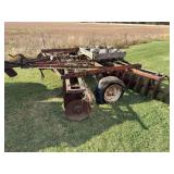 Wheel disc, 12ft wide, has cylinder, needs tires, 6 bolt 15” rims