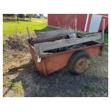Vintage wood hauling wagon