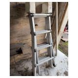 Aluminum collapsible ladder