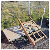 Aluminum Cart & Wooden Handled Dolly