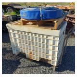 Wheeled Cart, Tote w/ Lid, & Fire Hose