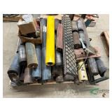 Pallet of conveyor rollers