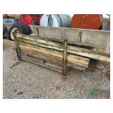 Steel rack with lumber