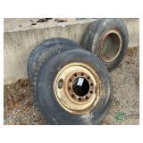 (3) Used tires on rims