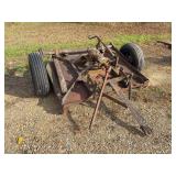Rotary mower, 5 ft wide, trailer type, PTO drive