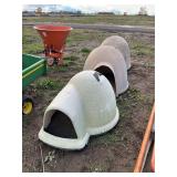 (3) dog houses, row:5