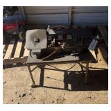 Metal chop saw, bldg:locked