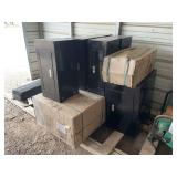 Metal cabinets,bldg:green