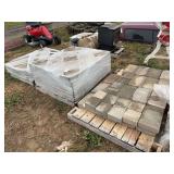 (3) pallets of pavers, row:4