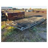 (4) Cyclone fence gates, row:4