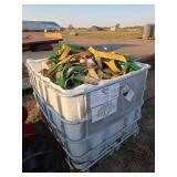 Container full of tie downs, row:4