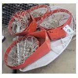(4) Basketball Hoops with Backboards