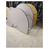 (3) Half moon shape desks