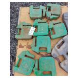(8) John Deere 40# Suitcase Weights