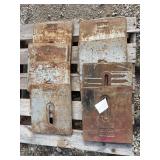 (8) Massey Harris Suitcase Weights