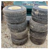 (8) Take Off Golf Cart Tires
