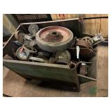 Bin of numerous casters