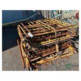 Sections of scaffolding