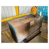 Oil drum with hose and reel