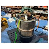 Drum of log end sealer with pump