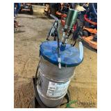 Grease barrel on cart