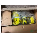 Box of new ratchet straps