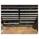 Bottom section of tool box and contents