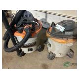 2 Ridgid vacuums