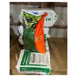 Hydroseed mulch and grass seed