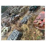 Numerous misc. pallets of brick and block buyer must load and take all
